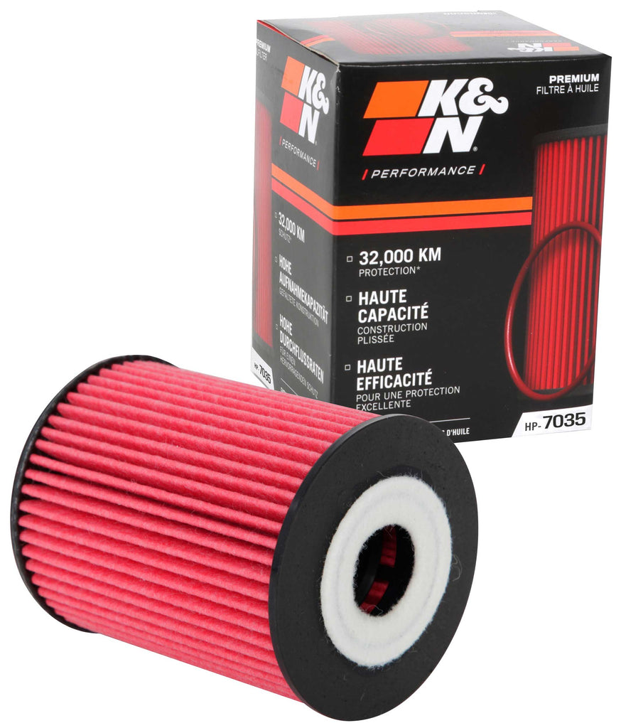 K&N HP-7035 Oil Filter for Select Genesis G80, Hyundai Genesis, Hyundai Palisade, Kia Cadenza, Kia Sedona, Kia Sorento, Kia Telluride