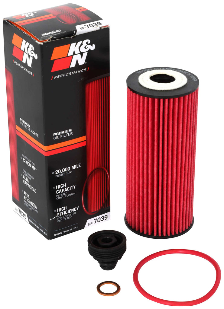 K&N HP-7039 Oil Filter for Select BMW 228 xDrive Gran Coupe, BMW M235 xDrive Gran Coupe, BMW X1, BMW X2, BMW i8, Mini Cooper, Mini Cooper Clubman, Mini Cooper Countryman, Mini Countryman