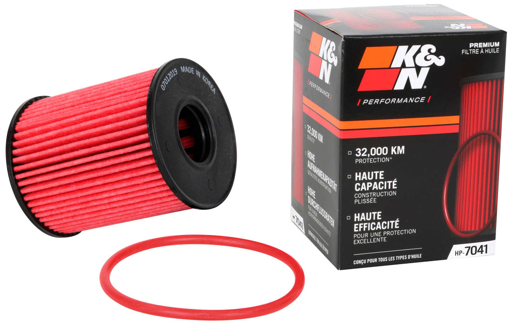 K&N HP-7041 Oil Filter for Select Alfa Romeo Mito, Dodge Dart, Fiat 124 Spider, Fiat 500, Fiat 500L, Fiat 500X, Jeep Renegade