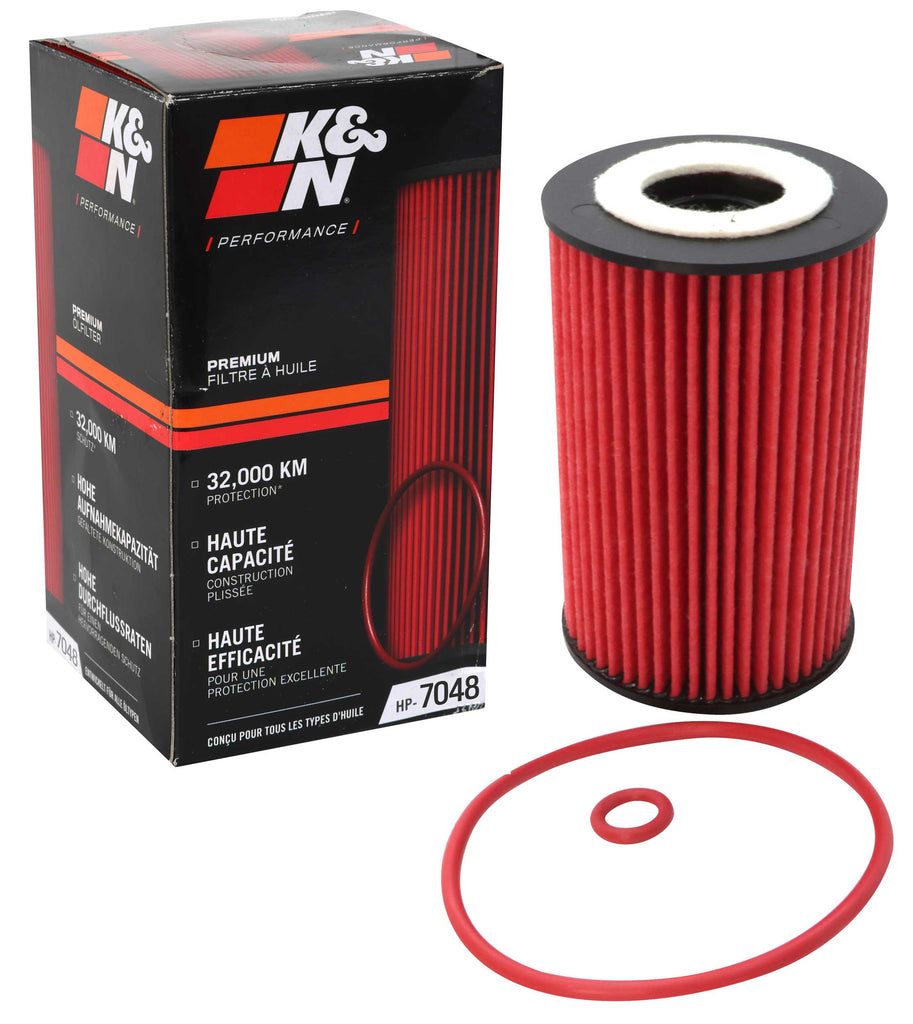 K&N HP-7048 Oil Filter for Select Audi A3, Volkswagen Beetle, Volkswagen Caddy, Volkswagen Crafter, Volkswagen Crafter Van, Volkswagen Passat, Volkswagen Transporter