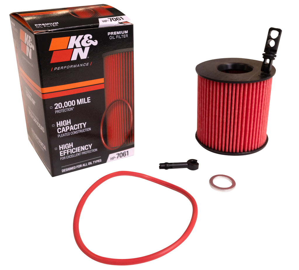 K&N HP-7061 Oil Filter for Select Hyundai Santa Fe, Hyundai Tucson, Kia Seltos, Kia Sorento, Kia Sportage