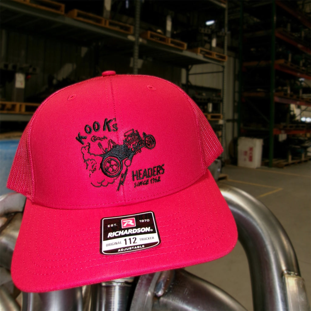 Kooks Custom Headers HT-100613 KOOKS Old School Logo Hat-Red Snapback
