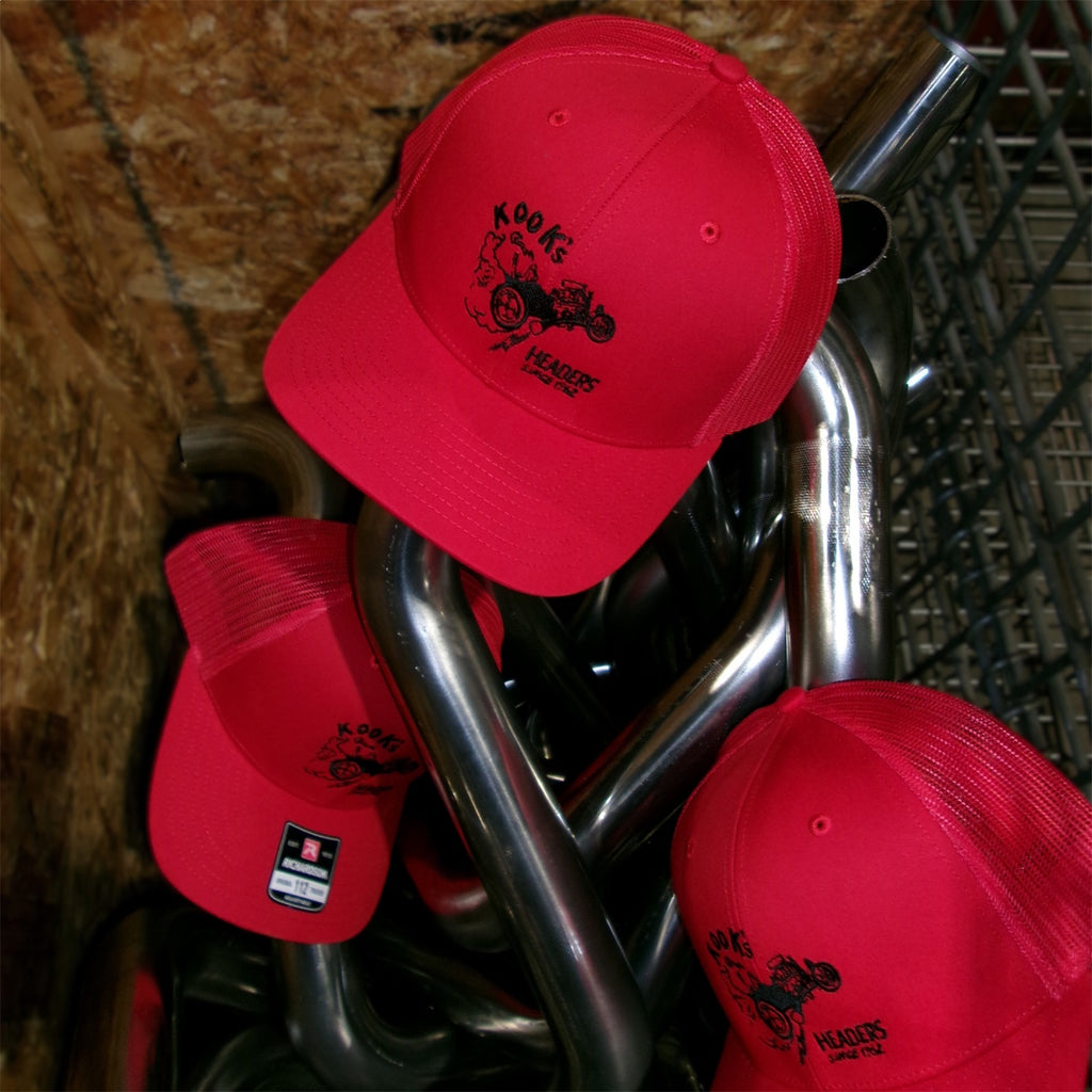 Kooks Custom Headers HT-100613 KOOKS Old School Logo Hat-Red Snapback