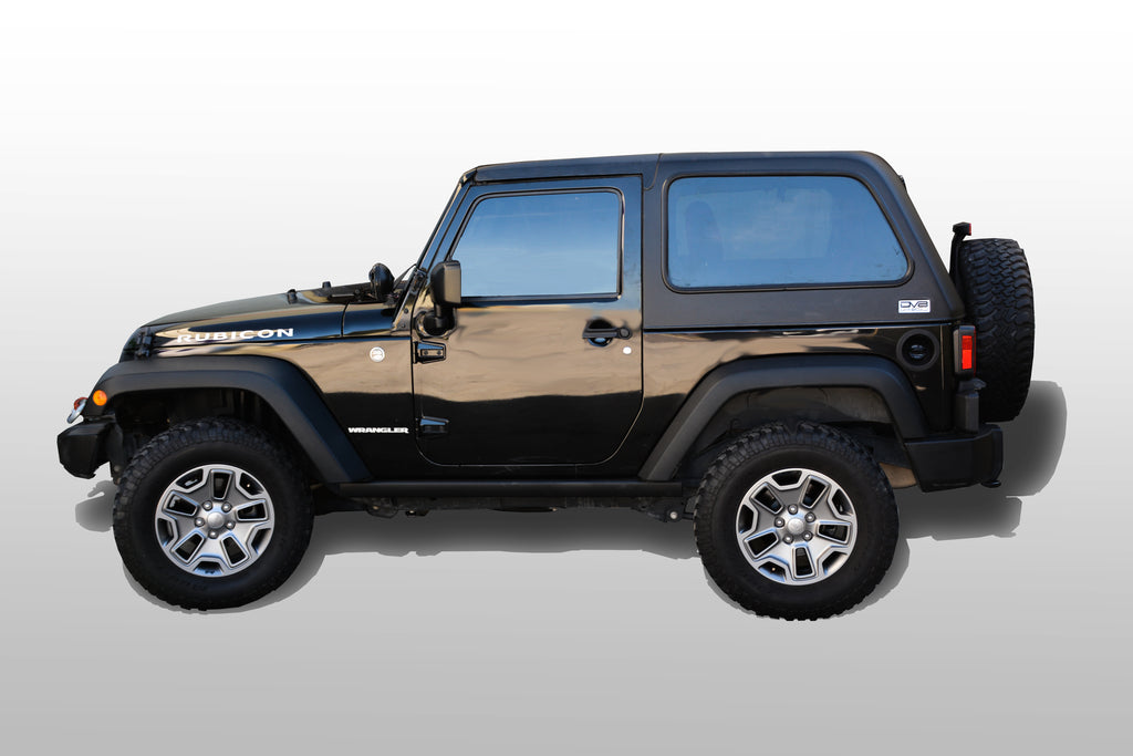 DV8 Offroad HT07FB22 Hard Top; Fastback for Select Jeep Wrangler, Jeep Wrangler JK