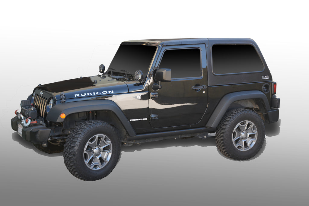 DV8 Offroad HT07FB22 Hard Top; Fastback for Select Jeep Wrangler, Jeep Wrangler JK