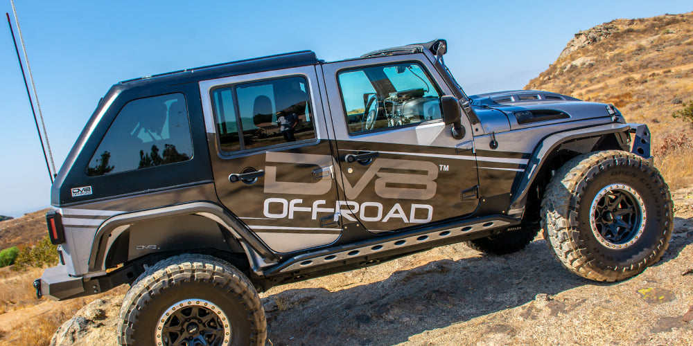 DV8 Offroad HT07FB42 Hard Top; Fastback for Select Jeep Wrangler, Jeep Wrangler JK