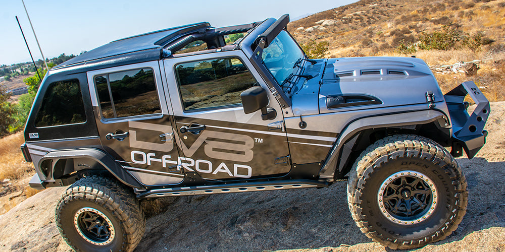 DV8 Offroad HT07FB42 Hard Top; Fastback for Select Jeep Wrangler, Jeep Wrangler JK