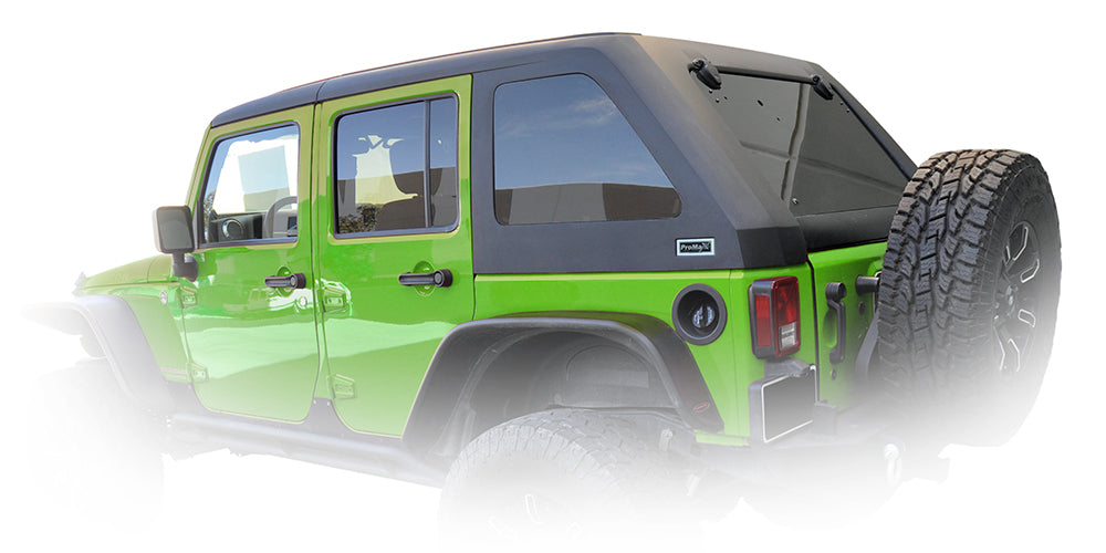 DV8 Offroad HT07FB42 Hard Top; Fastback for Select Jeep Wrangler, Jeep Wrangler JK