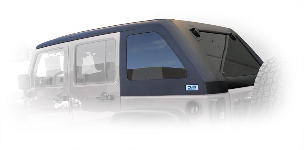 DV8 Offroad HT07FB42 Hard Top; Fastback for Select Jeep Wrangler, Jeep Wrangler JK
