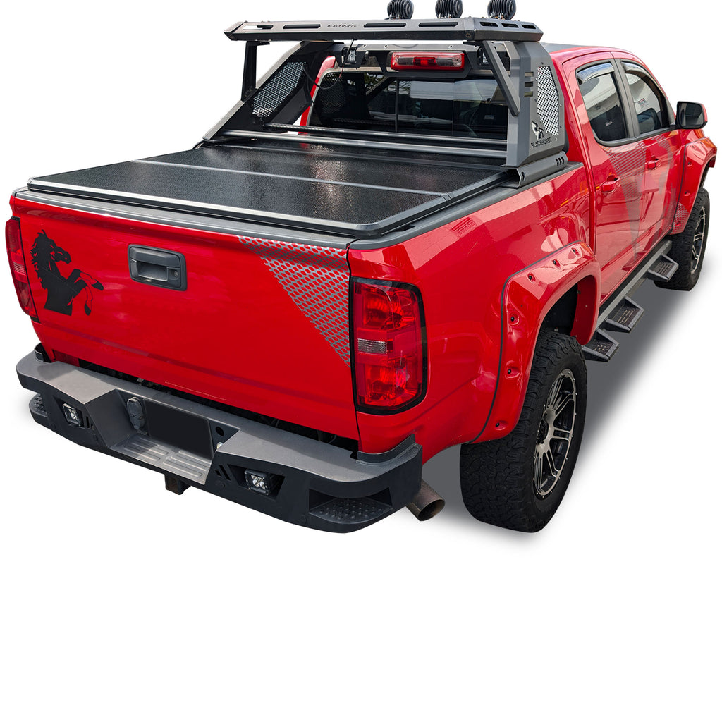 Black Horse Off Road HTF-GM30 Hard Tonneau Cover for Select Chevrolet Colorado, GMC Canyon