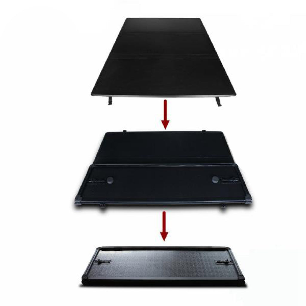 Black Horse Off Road HTF-JE19 Hard Tonneau Cover for Select Jeep Gladiator