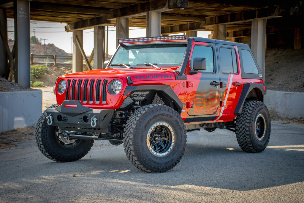 DV8 Offroad HTJLFB-B Hard Top; Fastback for Select Jeep Wrangler