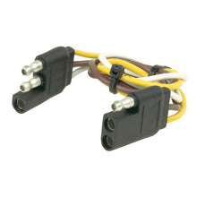 Load image into Gallery viewer, Husky Towing 30311 3 Pole Flat Extension/ 2 Function Wire With 1 Ground 12" Lead Wire Bulk Package