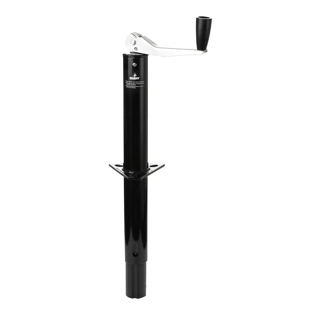 Husky Towing 30780 Man Top Wind Rnd A Frame Jack 5000 Tong 2-1/4" Dia Bolt-On or Weld-On Black
