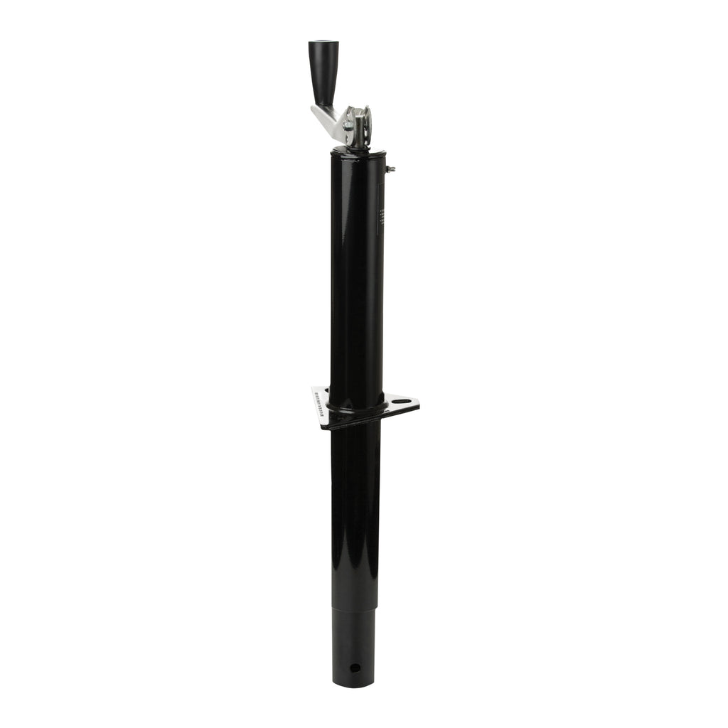 Husky Towing 30780 Man Top Wind Rnd A Frame Jack 5000 Tong 2-1/4" Dia Bolt-On or Weld-On Black