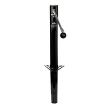 Load image into Gallery viewer, Husky Towing 30781 Man Side Wind Rnd A Frame Jack 1000 Tong 2" Outside Dia Bolt-On or Weld-On Black