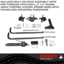 Load image into Gallery viewer, Husky Towing 30849 Rnd Bar 1200 LB Tong With 10" Shank With 2-5/16" Ball With Sway Control Package