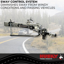 Load image into Gallery viewer, Husky Towing 30849 Rnd Bar 1200 LB Tong With 10" Shank With 2-5/16" Ball With Sway Control Package