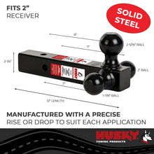 Load image into Gallery viewer, Husky Towing 31349 Fits 2" Recvr 1-7/8" Ball 2K LB GTW 0" Drop &amp; 0" Rise Non Swivel Non Extend