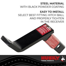 Load image into Gallery viewer, Husky Towing 31363 Fits 2" Recvr 5K Gross Wt 6" Drop/4-3/4" Rise 11-1/2" Shank Lgth W/O Ball Steel