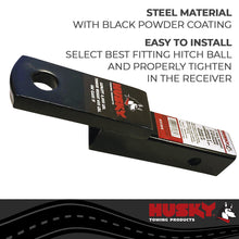 Load image into Gallery viewer, Husky Towing 31364 Fits 2" Recvr 6K Gross Wt 2" Drop/3/4" Rise 8" Shank Length W/O Ball Steel
