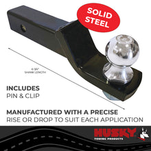 Load image into Gallery viewer, Husky Towing 31366 Fits 2" Recvr 6K Gross Wt 3/4" Rise 6-3/4" Shank Length Inc Pin &amp; Clip