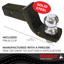 Load image into Gallery viewer, Husky Towing 31367 Fits 2" Recvr 6K Gross Wt 2" Drop/3-1/4" Rise 6-3/4" Shank Inc Pin &amp; Clip