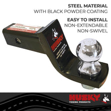 Load image into Gallery viewer, Husky Towing 31367 Fits 2" Recvr 6K Gross Wt 2" Drop/3-1/4" Rise 6-3/4" Shank Inc Pin &amp; Clip