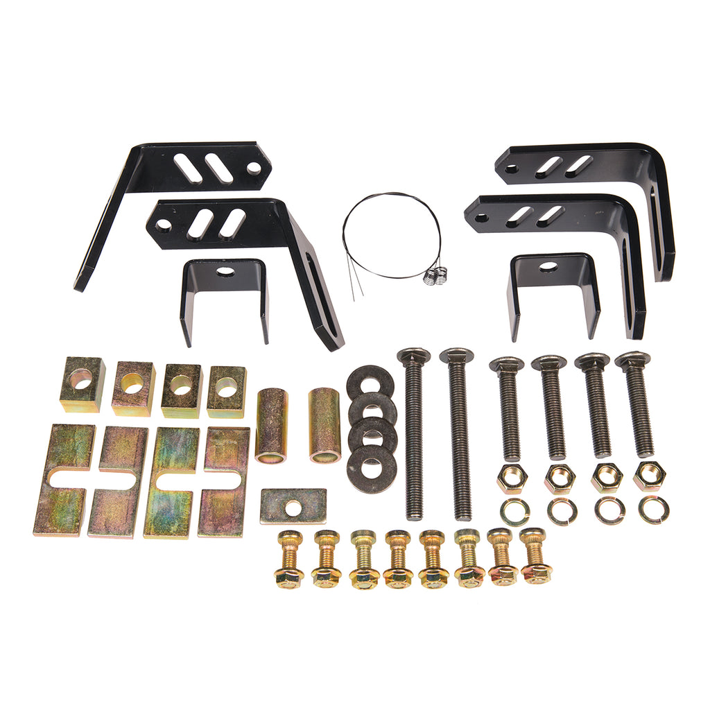 Husky Towing 31563 Bracket 4 & 10 Bolt Rail Install Univ Bolt-On Drilling Required
