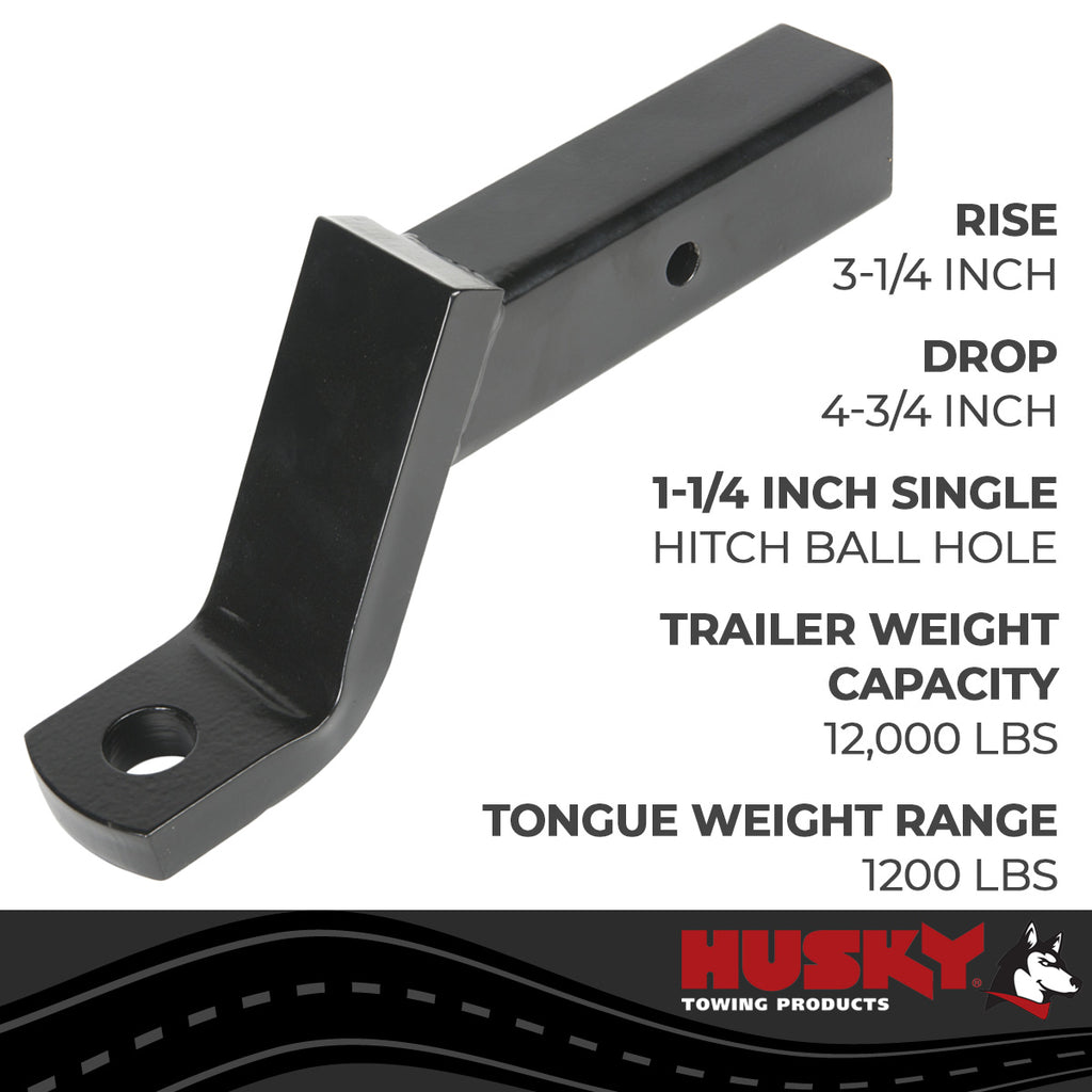 Husky Towing 33005 Class V Fits 2-1/2" Receiver 4-3/4" Drop/ 3-1/4" Rise 10" Shank Length