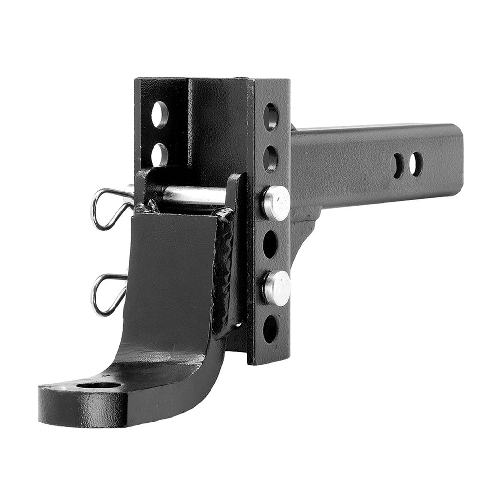 Husky Towing 33108 For 2" Recvr 6K Gross Wt Adjust Drop Or Rise Accepts 1" Shank W/O Ball Blk Steel