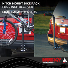 Load image into Gallery viewer, Husky Towing 81146 2" Receiver Mount Holds 2 Bikes Swing Away Frame Clamp Without Lock Non-Folding