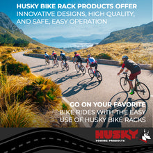 Load image into Gallery viewer, Husky Towing 81147 2" Receiver Mount Holds 4 Bikes Tiltable Frame Clamp Without Lock Non-Folding
