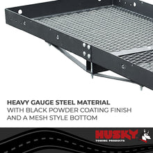 Load image into Gallery viewer, Husky Towing 81148 Mounts In 2" Receiver 500 LB Cap 60" x 23-1/2" x 3" Mesh Non-Folding