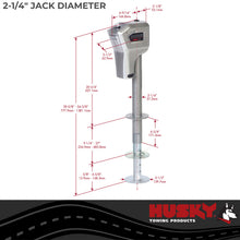Load image into Gallery viewer, Husky Towing 82022 Elect 5K Cap 18" Travel with 6" Drop Down Leg 3 HO LEDS