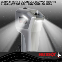 Load image into Gallery viewer, Husky Towing 82022 Elect 5K Cap 18" Travel with 6" Drop Down Leg 3 HO LEDS