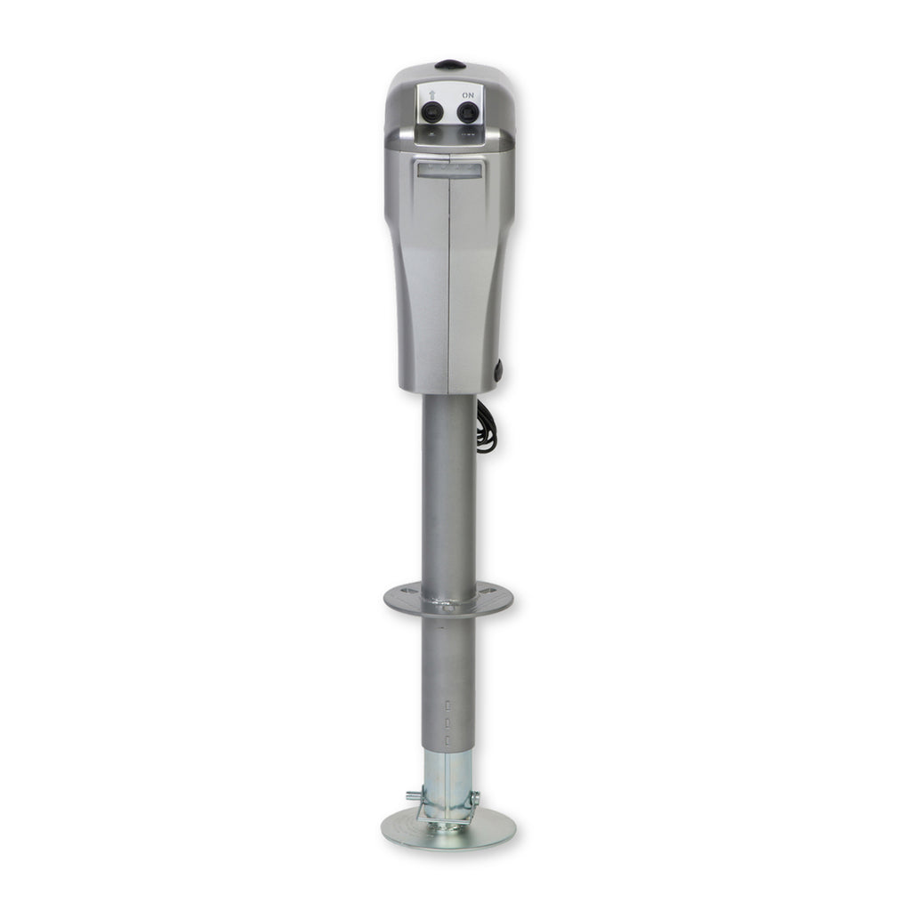 Husky Towing 82084 Elect 4K Cap 18" Travel With 6" Drop Down Leg 3 HO LEDS Without Remote Silver