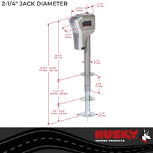 Load image into Gallery viewer, Husky Towing 82084 Elect 4K Cap 18" Travel With 6" Drop Down Leg 3 HO LEDS Without Remote Silver