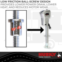 Load image into Gallery viewer, Husky Towing 82084 Elect 4K Cap 18" Travel With 6" Drop Down Leg 3 HO LEDS Without Remote Silver