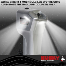 Load image into Gallery viewer, Husky Towing 82084 Elect 4K Cap 18" Travel With 6" Drop Down Leg 3 HO LEDS Without Remote Silver