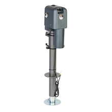 Load image into Gallery viewer, Husky Towing 87247 Elect 4500 LB Cap 18" Travel With 6" Drop Down Leg 3 St&amp; LEDS W/O Remote Slvr