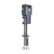 Load image into Gallery viewer, Husky Towing 87641 Elect 4500 LB Cap 18" Travel With 6" Drop Down Leg 3 St&amp; LEDS With Remote Slvr