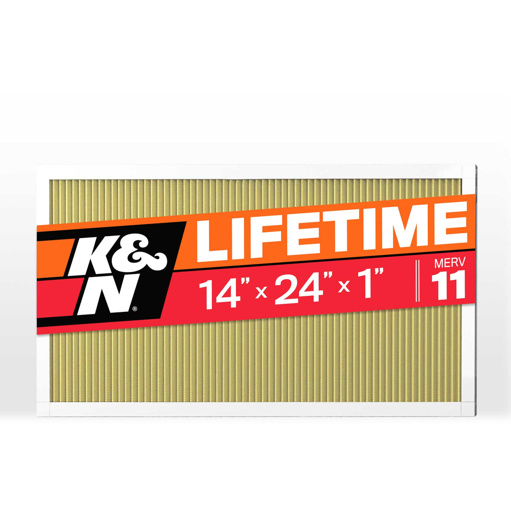 K&N HVC-11424 HVAC FILTER; 14 X 24 X 1, MERV 11