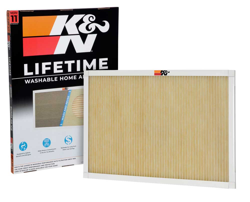 K&N HVC-12025 HVAC FILTER; 20 X 25 X 1, MERV 11