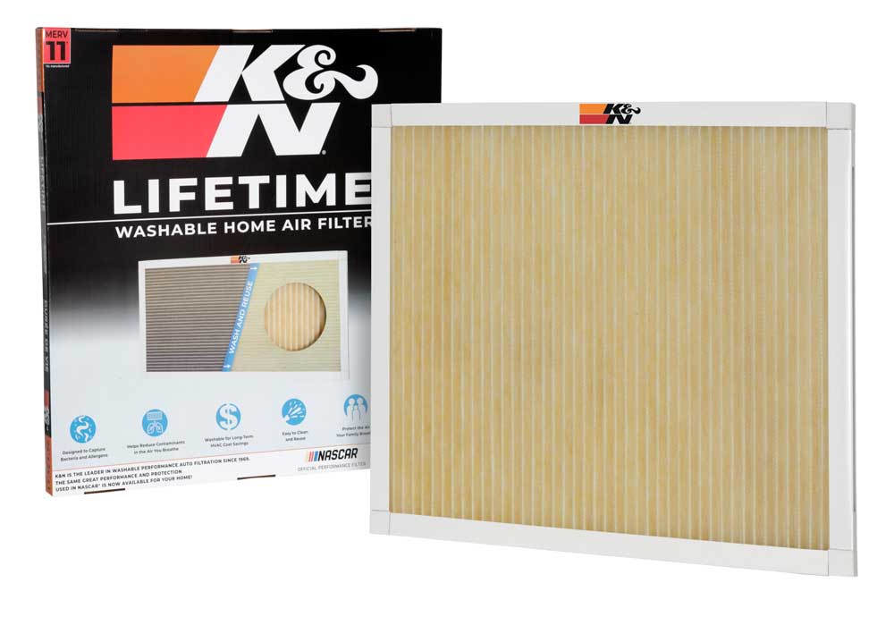 K&N HVC-12424 HVAC FILTER; 24 X 24 X 1, MERV 11