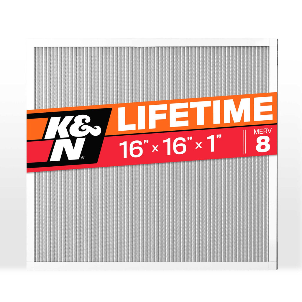 K&N HVC-8-11616 HVAC Filter; 16 x 16 x 1, MERV 8