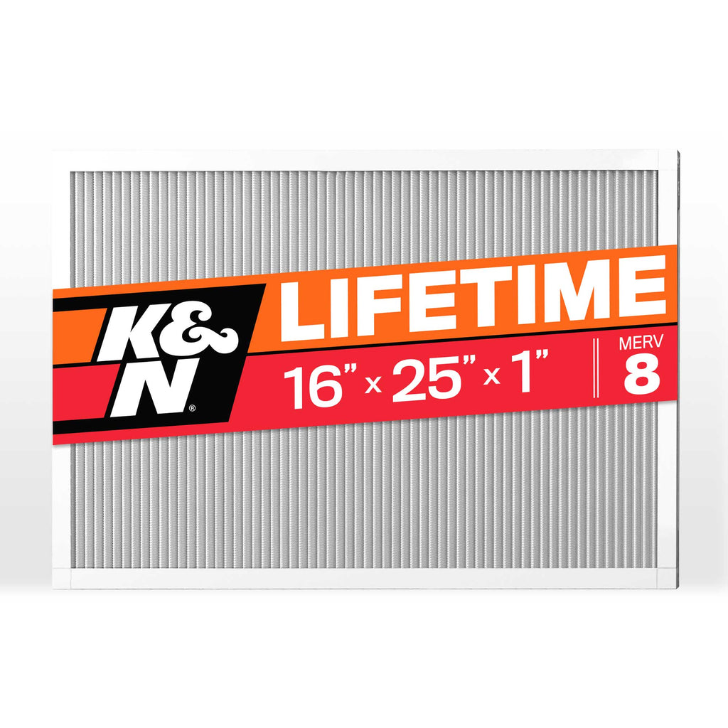 K&N HVC-8-11625 HVAC Filter; 16 x 25 x 1, MERV 8
