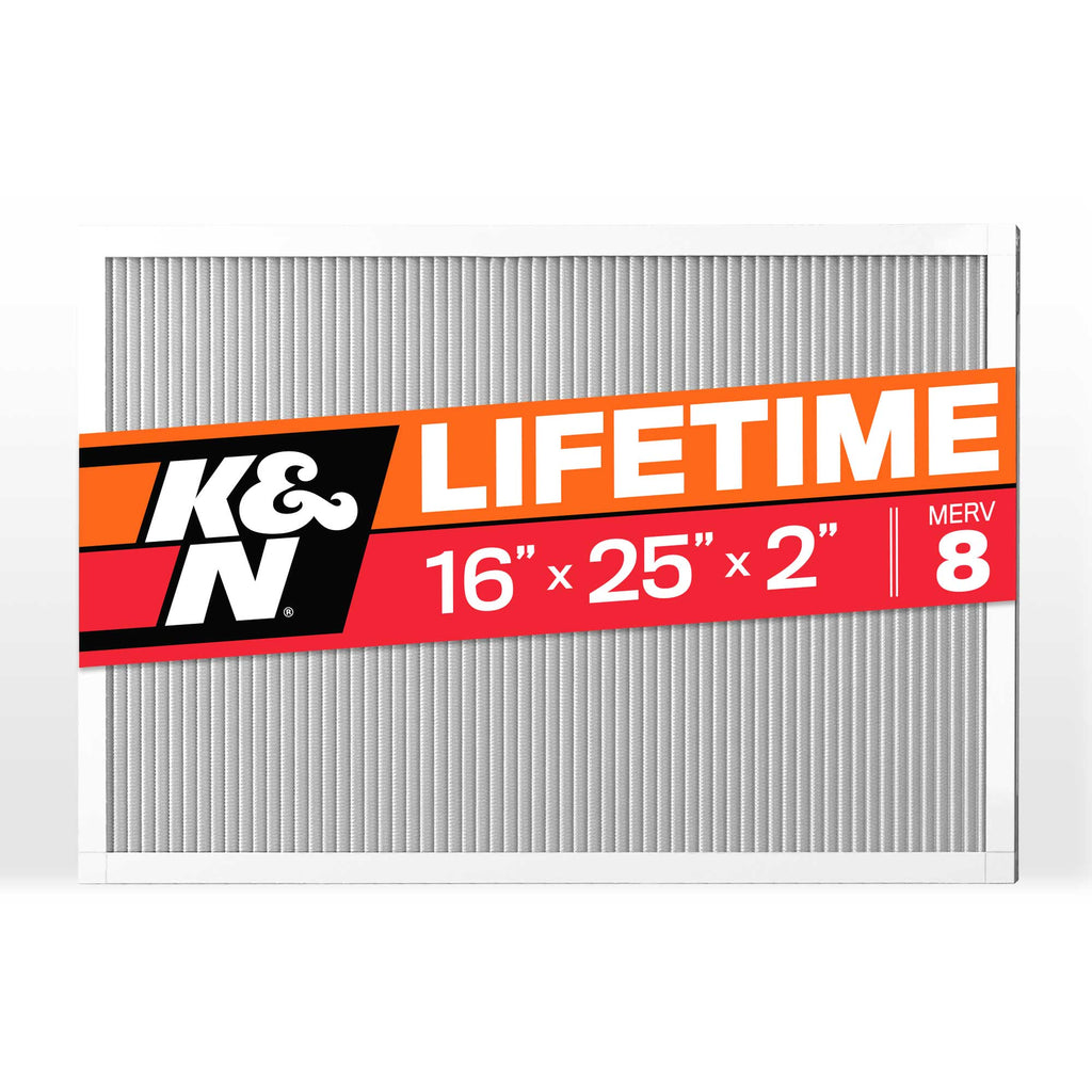 K&N HVC-8-21625 HVAC Filter; 16 x 25 x 2, MERV 8