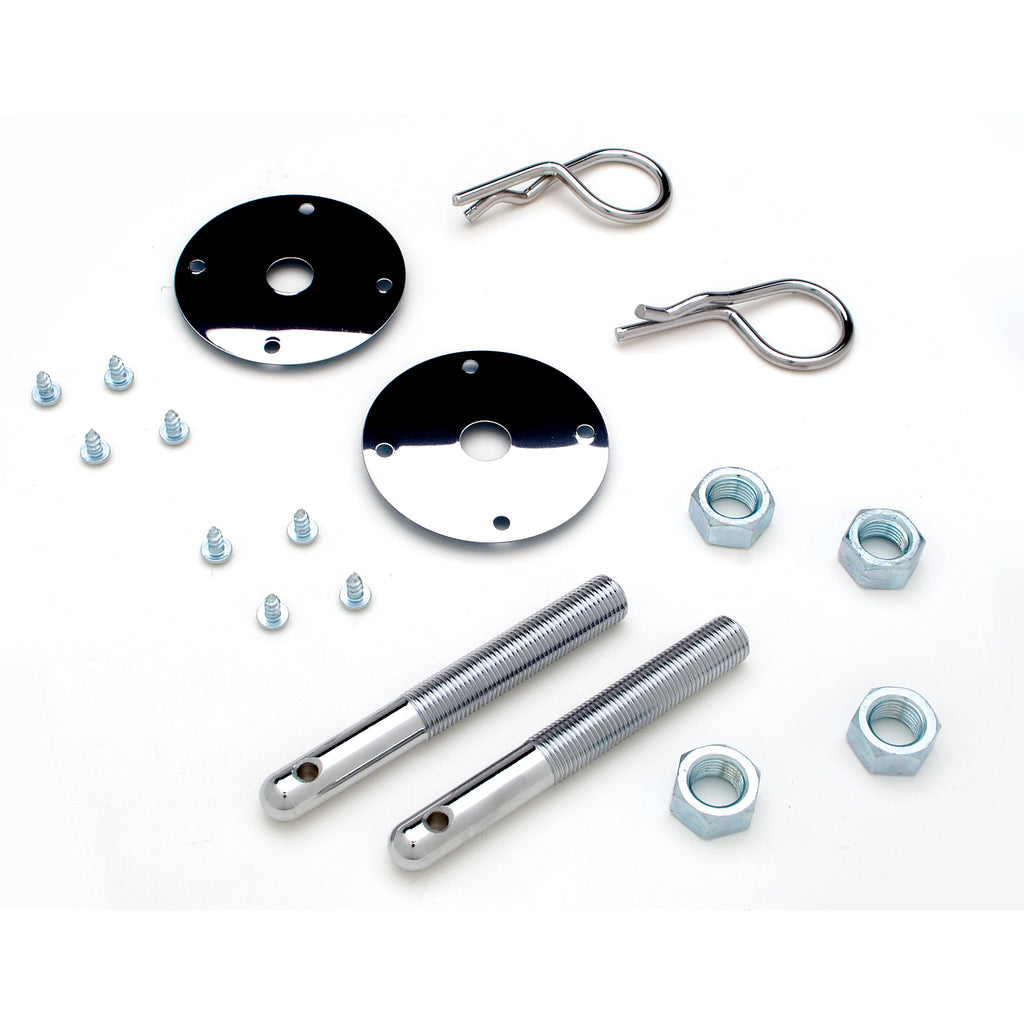 Hairpin-Style-Hood-Pin-Set-(1-Pr)Chrome195964-Pontiac-Engines