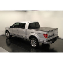 Load image into Gallery viewer, Hard-Bi-Fold-Non-Locking-Black-Vinyl-Over-Hard-Board-With-Aluminum-Rails